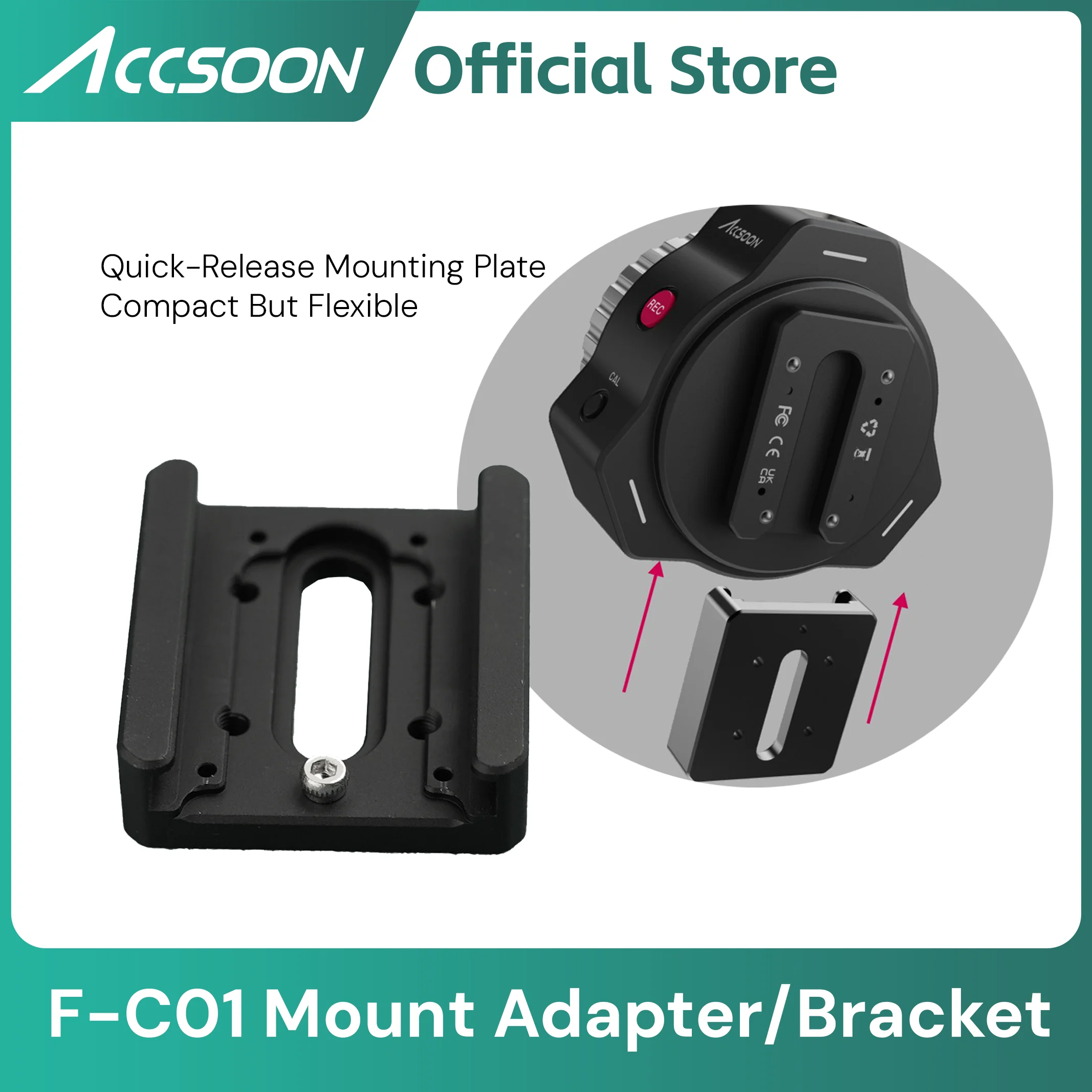 Accsoon Controller Mount Adapter For Camera F-C01 Focus Motor Wireless Lens Control Follow Focus System