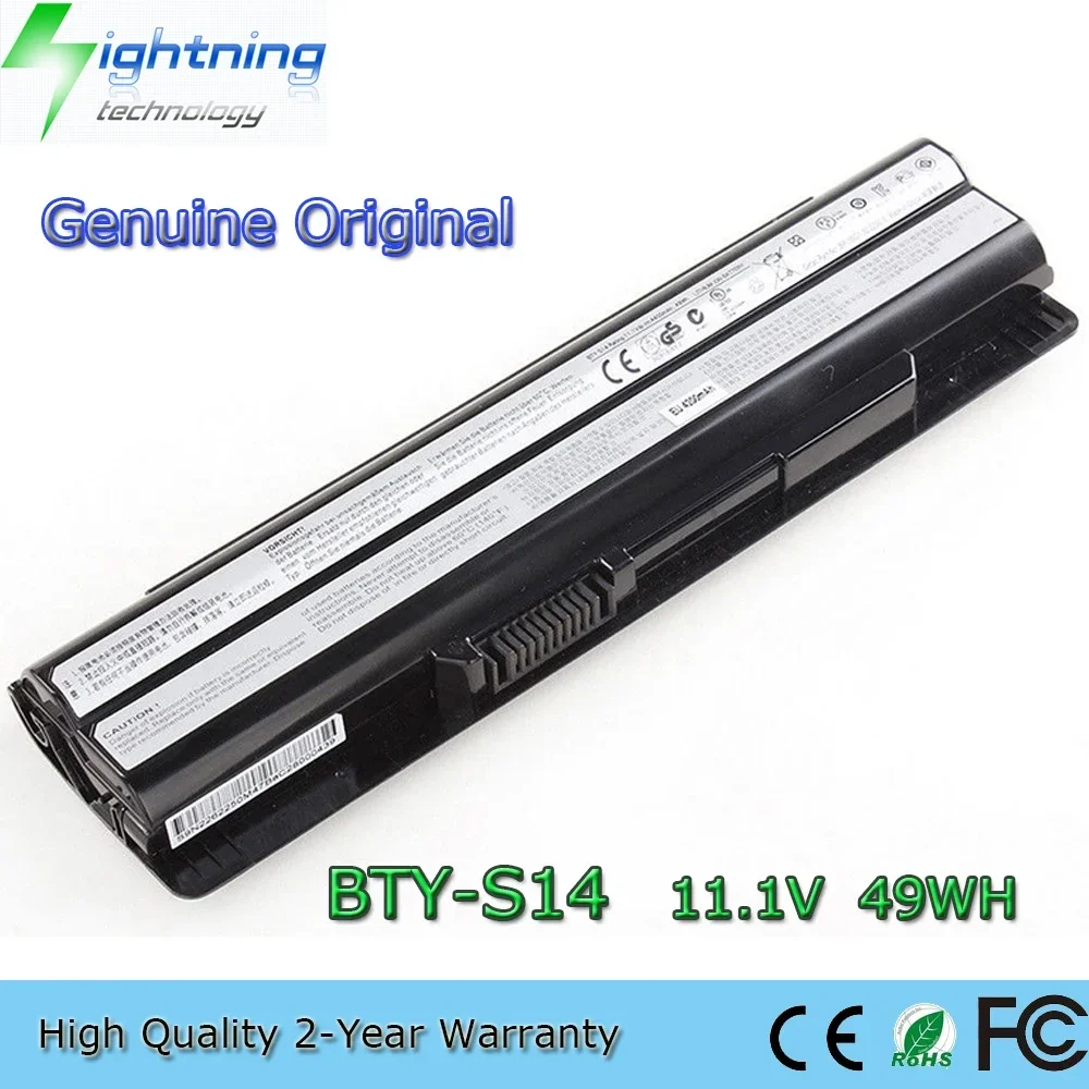 

Brand New Original BTY-S14 BTY-S15 11.1V 49Wh Laptop Battery for MSI GE60 GE70 2PE MS-16GF MS-16GC MS-16GD