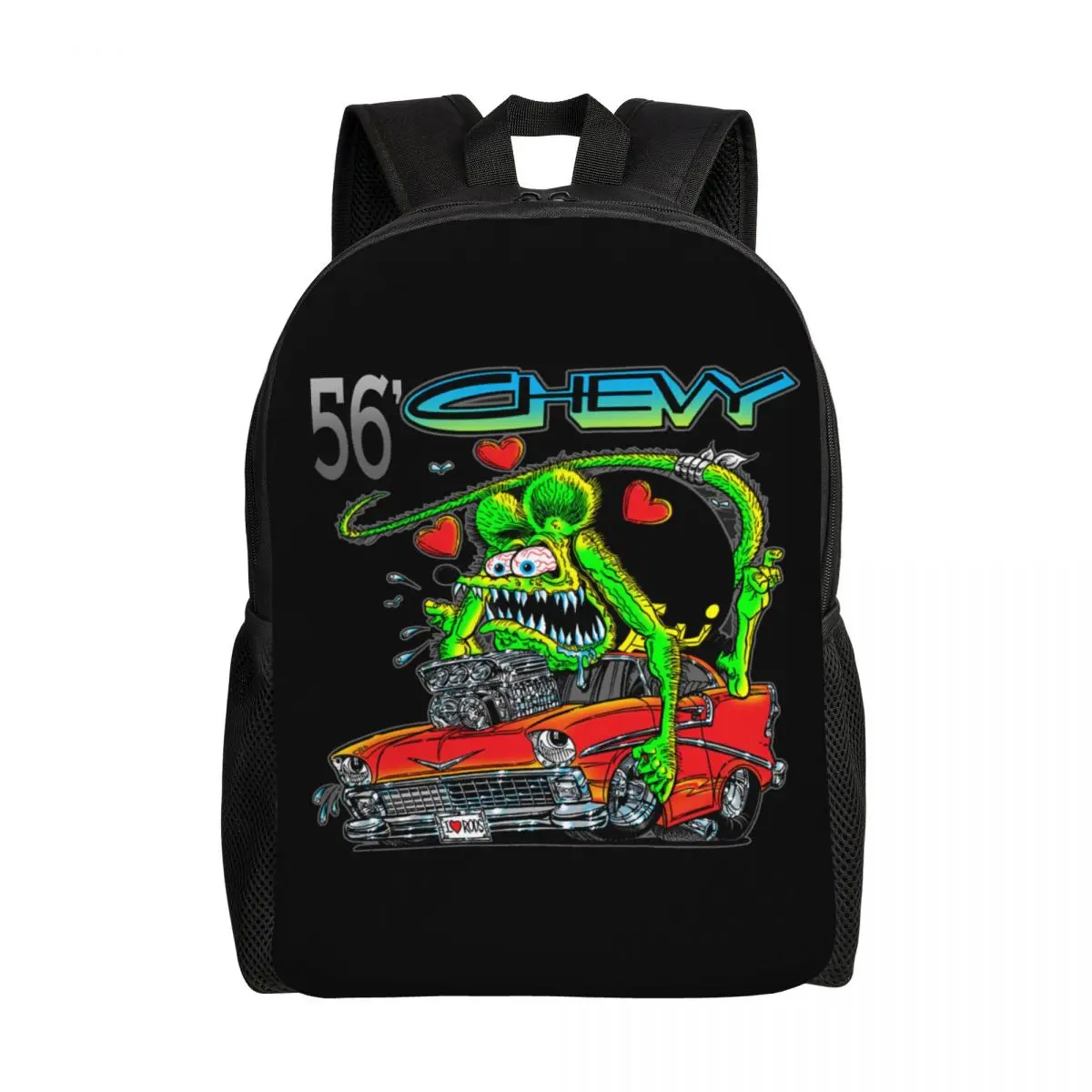 

Anime Cartoon Rat Fink Backpacks for Women Men College School Student Bookbag Fits 15 Inch Laptop Bags