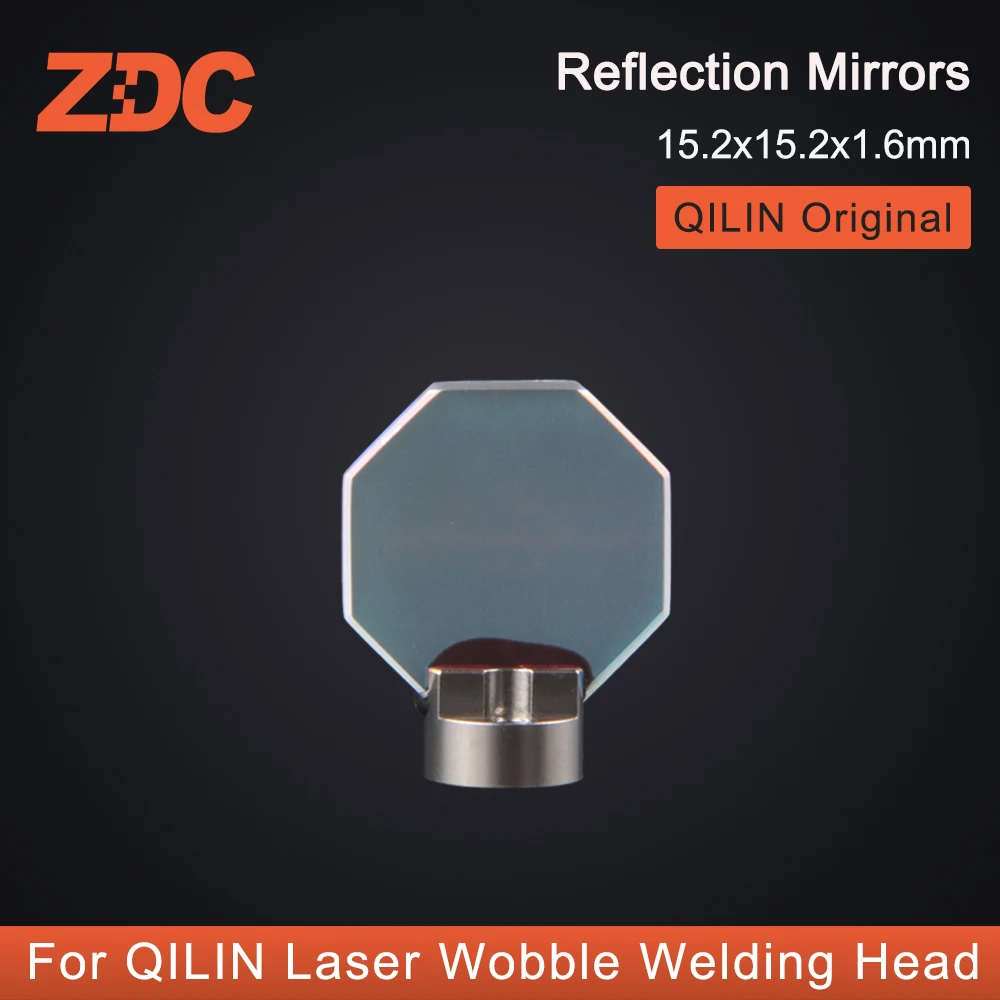Imagem -02 - Espelhos de Reflexão Zdc Qilin com Suporte Laser Wobble Cabeça de Soldagem Original 15.2x15.2x1.6
