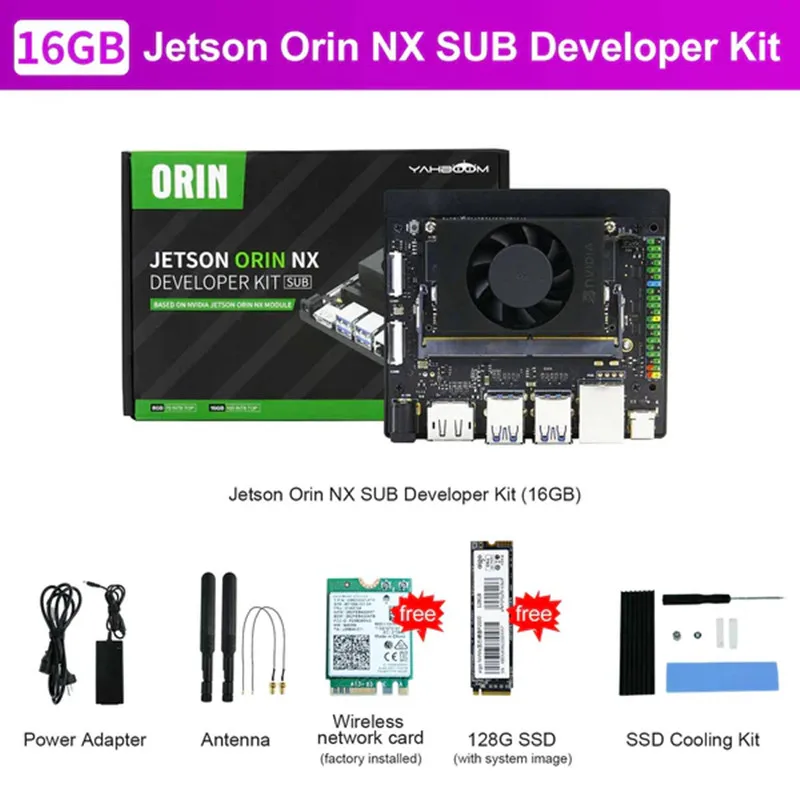 Jetson Orin NX SUB Developer Kit with 8GB/16GB RAM Based On NVIDIA Core Module For ROS AI Project Performance Deep Learner