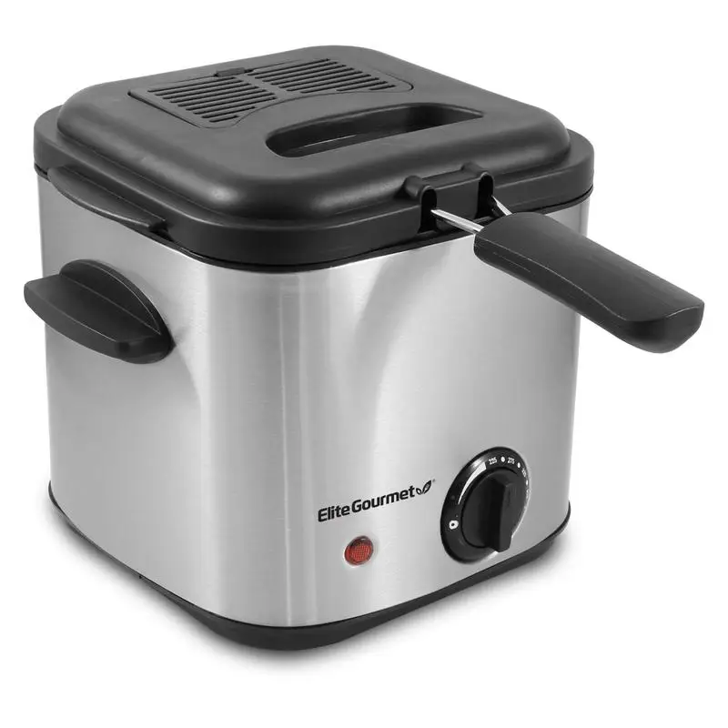 

Elite Gourmet 1.5 Quart Stainless Steel Deep Fryer