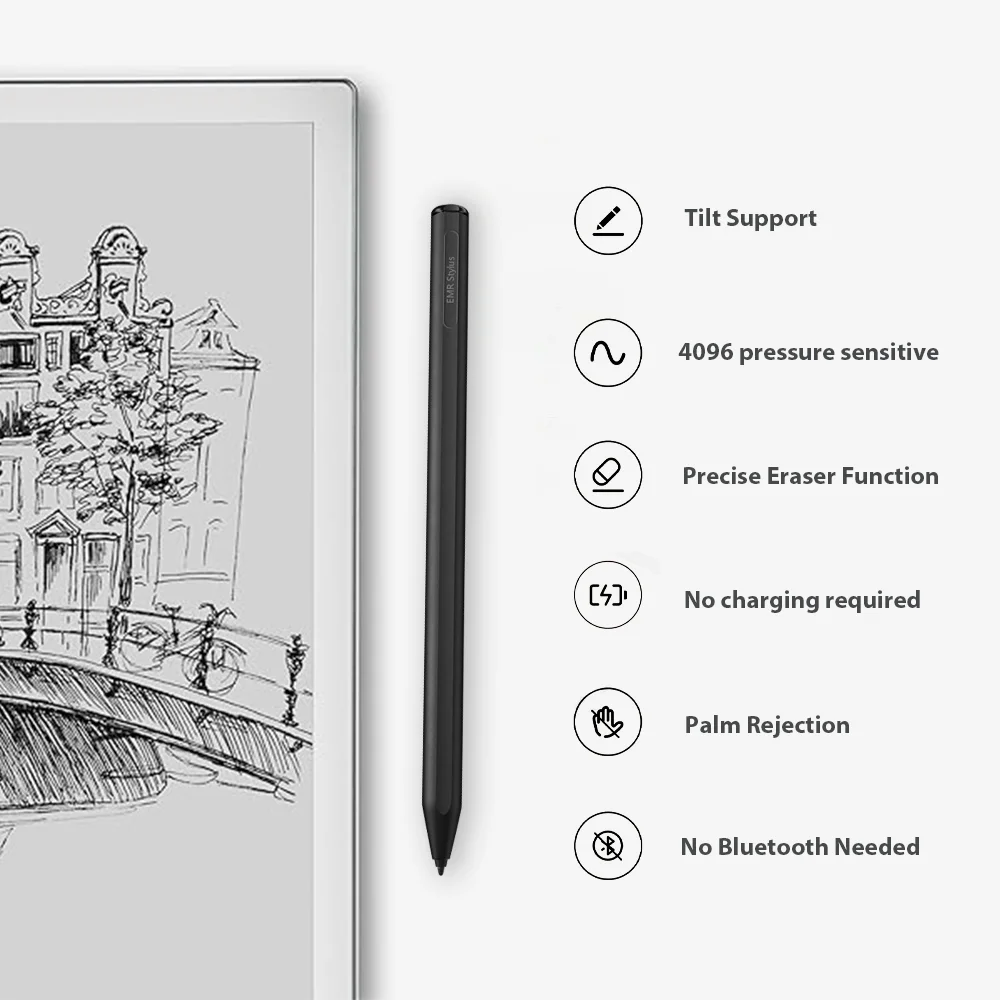 Emr Stylus Con Borrador Digital 4096 Sensibilidad A La | Envío gratis