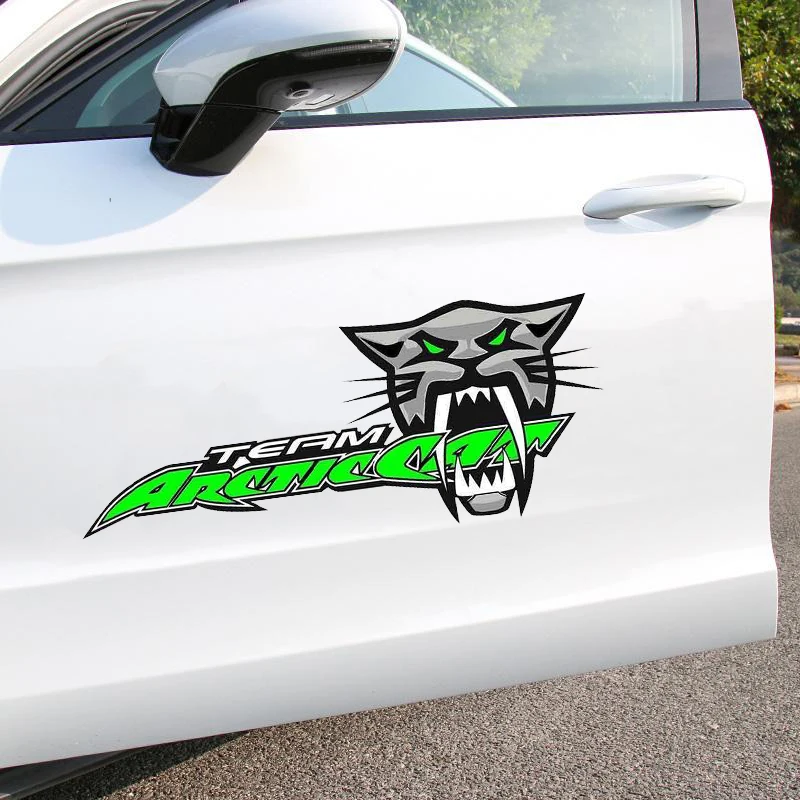 Arctic Cat Sticker Off-road Vehicle Decorative Sticker Snowmobile Team LOGO Decal Ski Panel Motorcycle Helmet Boot Laptop PVC