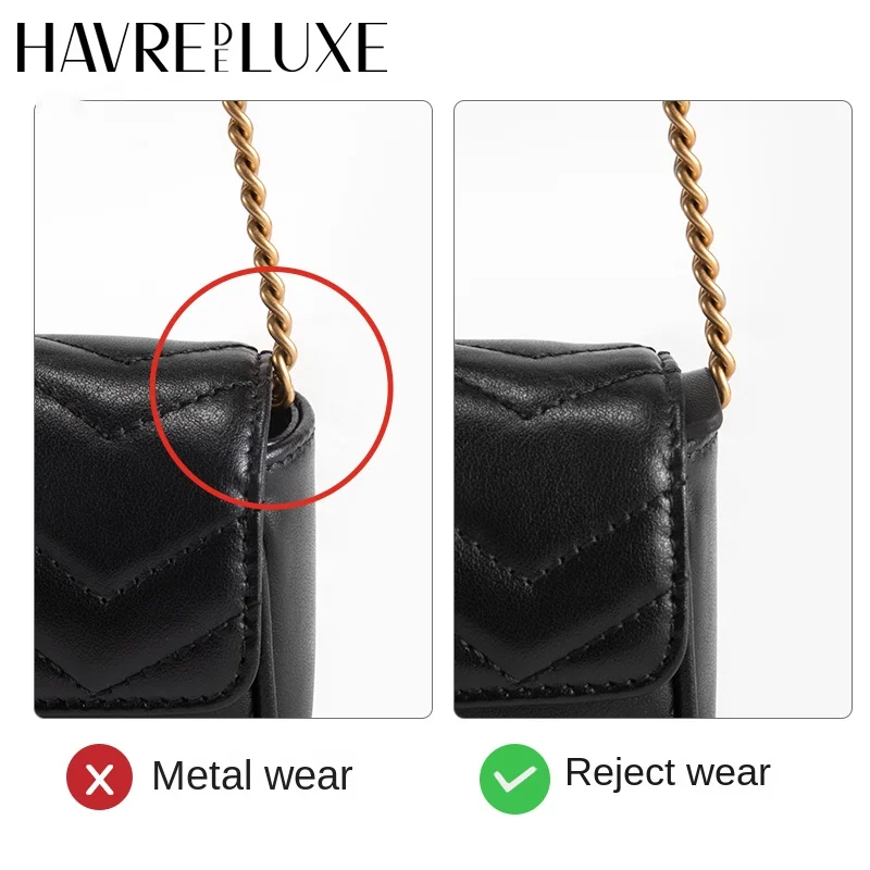 Hav redeluxe Tasche Anti-Verschleiß-Schnalle für Marmont Mini Bag Chain Hardware Eck schutz Zubehör