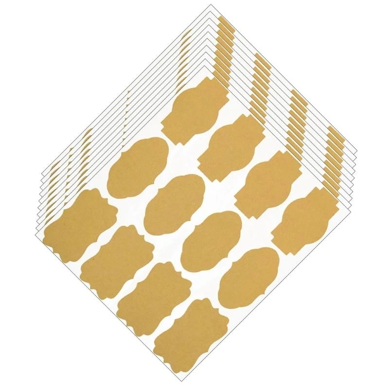 

Fancy Kraft Sticker Labels for Homemade Gift and Essential Oil 120PCS