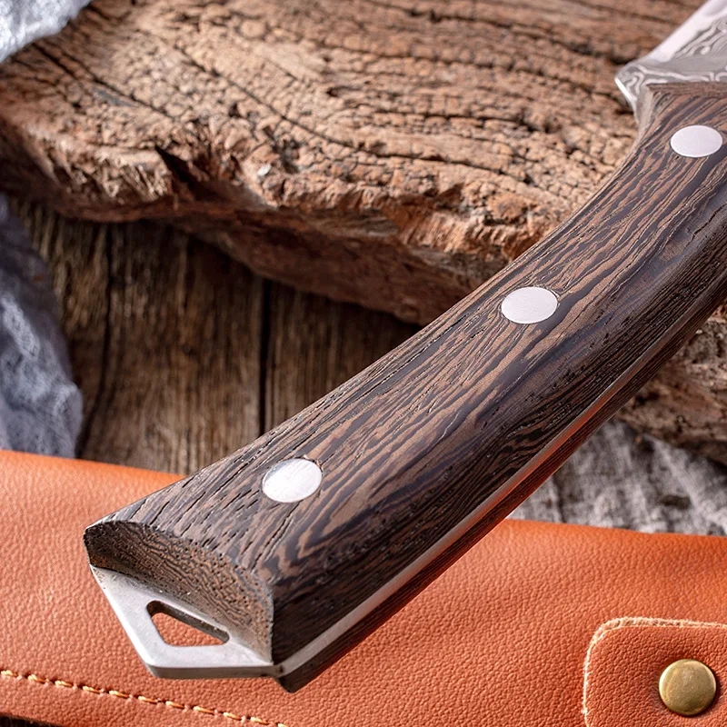 Damascus Steel VG10 Bone Cutting Knife  67 Layers Of High Carbon Steel Forged From The Cutting Knife Meat And Fish Cutting Knife