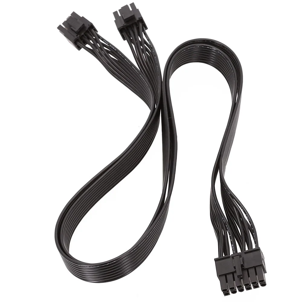 Hot sale PSU Graphics Card Line 12Pin to Dual 8Pin(6+2) PCI-E Modular Power Cable for P-860 P-1000 X-1050 (60cm)