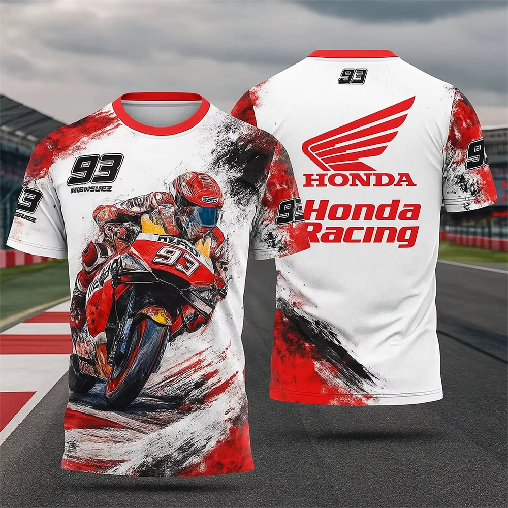 

Hot-selling Honda men's motorcycle and racing suit, quick-drying short-sleeved summer top, outdoor off-road cycling sports top