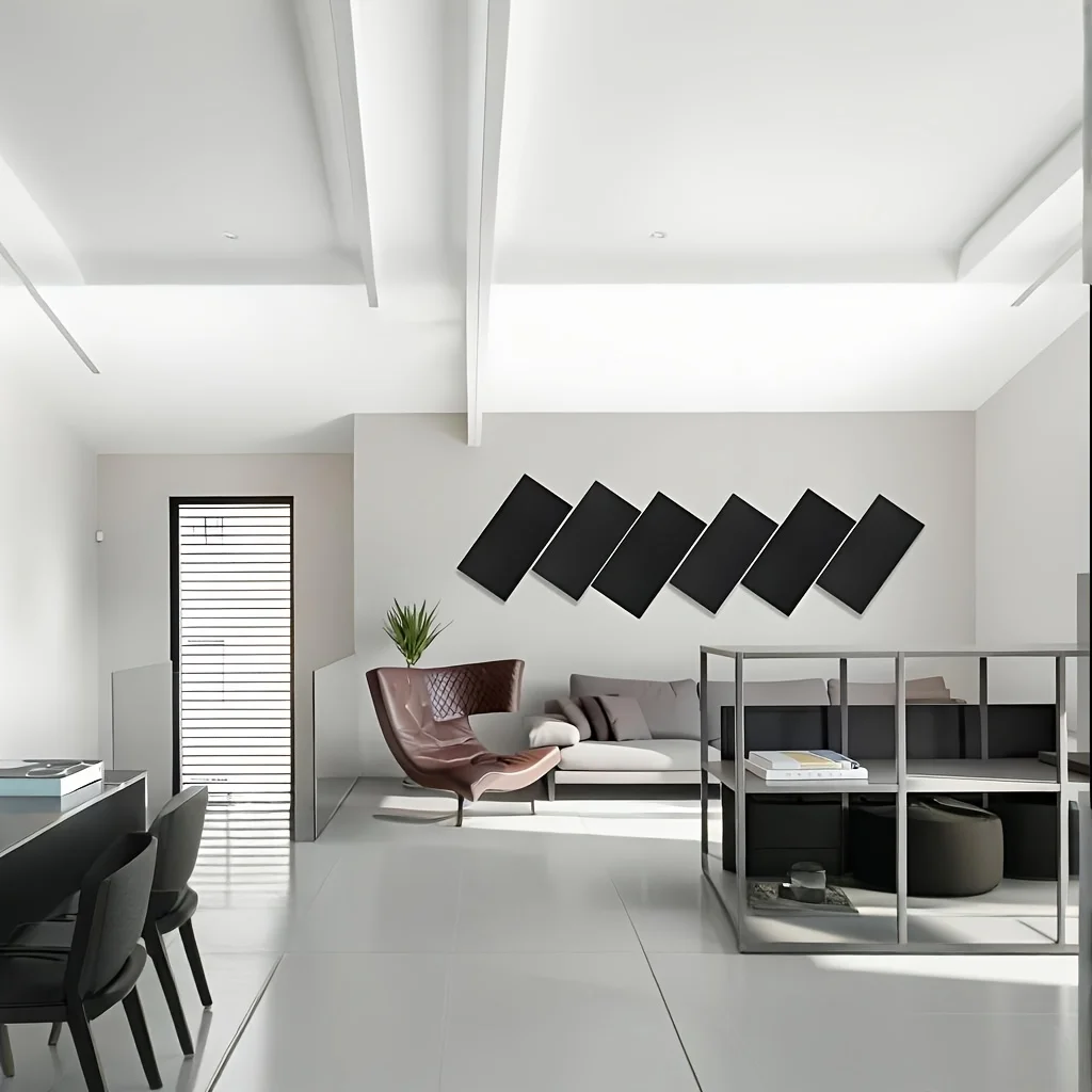 Paneles Acústicos Decorativos para el Hogar, 6 Piezas, Absorbentes de Sonido, Insonorización, Tratamiento Acústico para Estudio u Oficina, Paneles de Corcho para Pared
