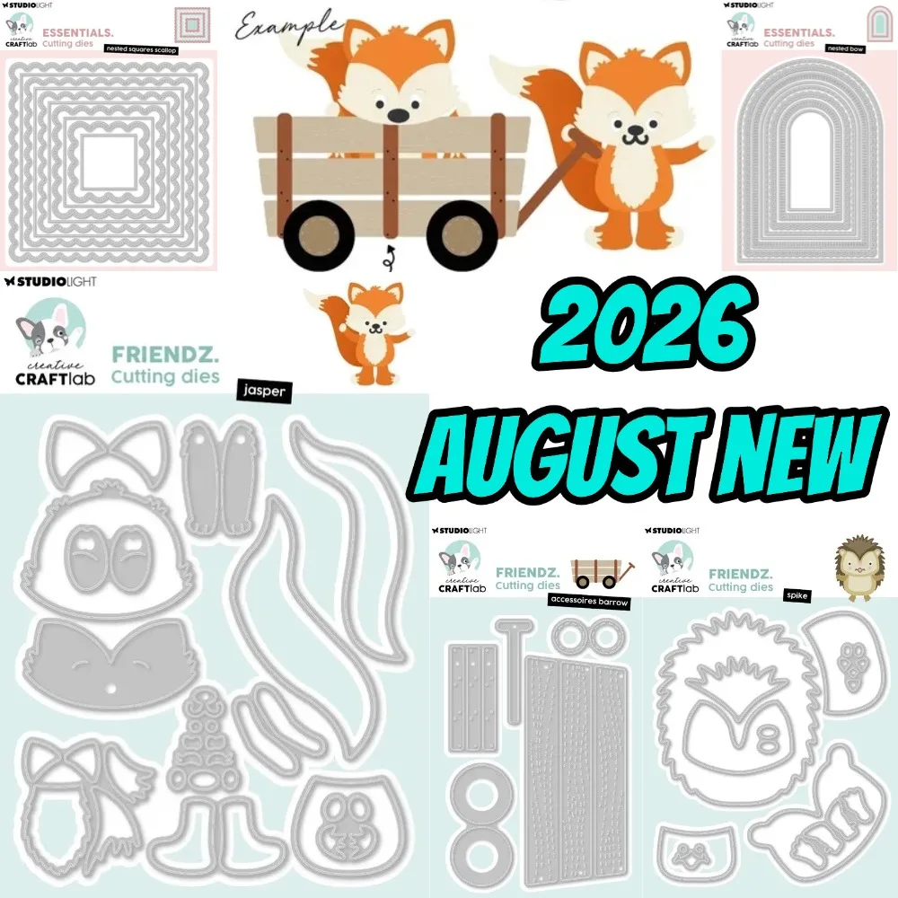 2026 August new Clear Stamp and Metal Cutting Dies Seal for DIY Die Scrapbooking photo album Card Making Decoration Supplies