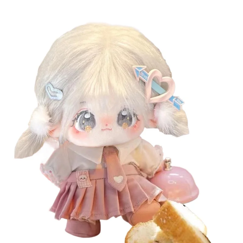 

20 см хлопковая кукла без костей, милая кукла из жареных волос для девочек без атрибутов, плюшевая кукла, наряд, подарок для девочки, сюрприз на день рождения, игровая игра