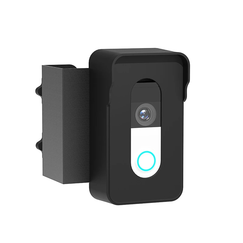 Staffa per campanello video antifurto Accessori adattivi neri regolabili Staffa per campanello universale