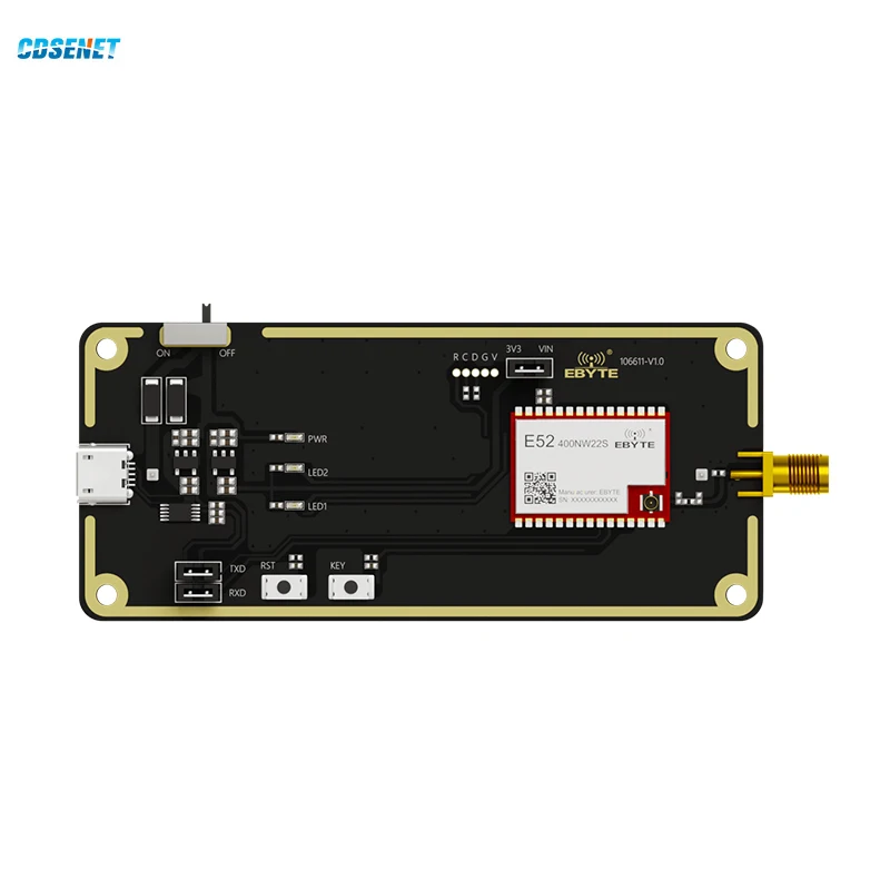 

Test Board Kit E52-400NW22S-TB for 433MHz 470MHz Lora Mesh Module CDSENET E52-400NW22S 22dbm Long Distance 2.5Km