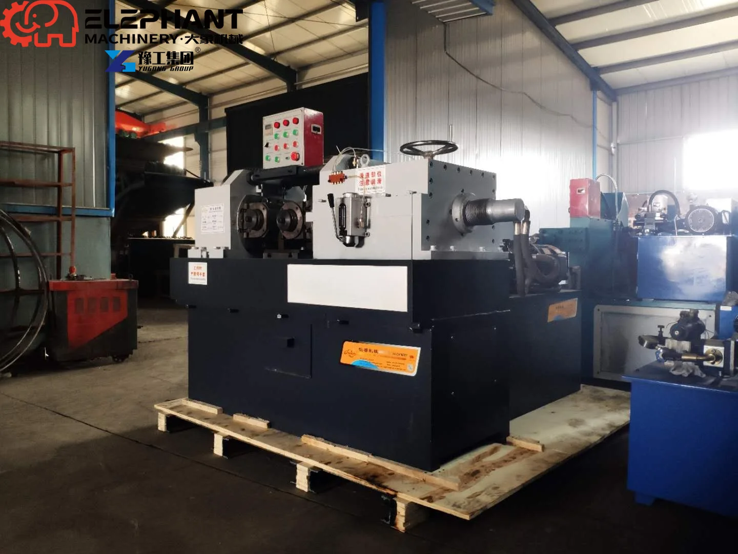 Pipe Thread Rolling Machine with Automatic Feeding, Pipe Thread Rolling Machine for Industrial Pipe Fabrication