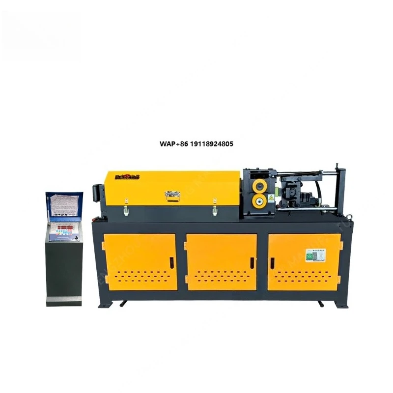 Factory Supply 4-16mm Wire Coil Straightener and Cutter Machine Steel Bar Rebar Straightening and Cutting Machine