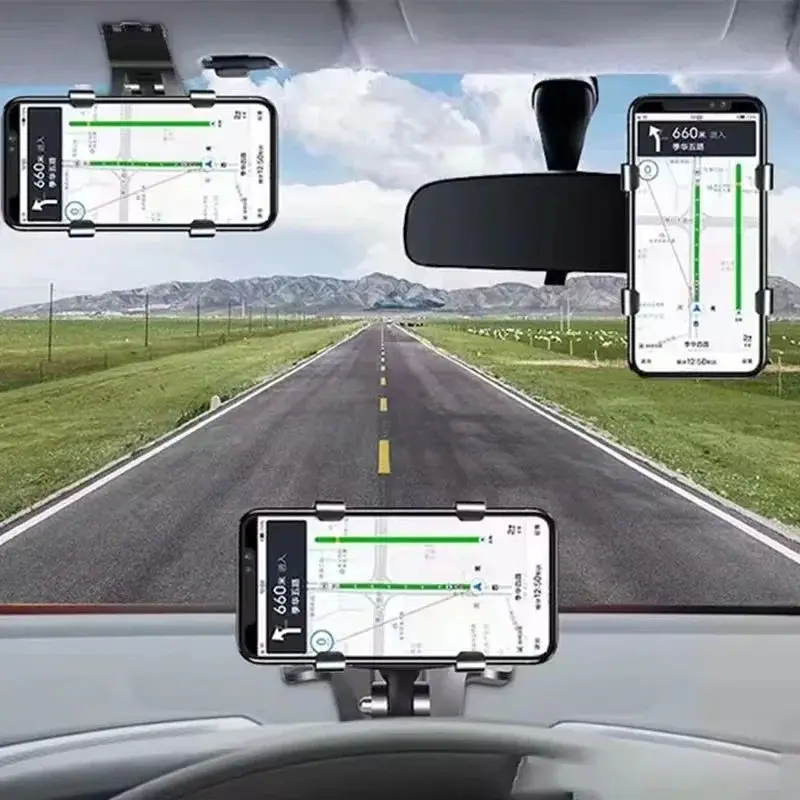 Universal Car Phone Holder Stand Dashboard Car Clip Mount GPS Bracket Car Mobile Phone Support in Car For iPhone Xiaomi huawei image 4
