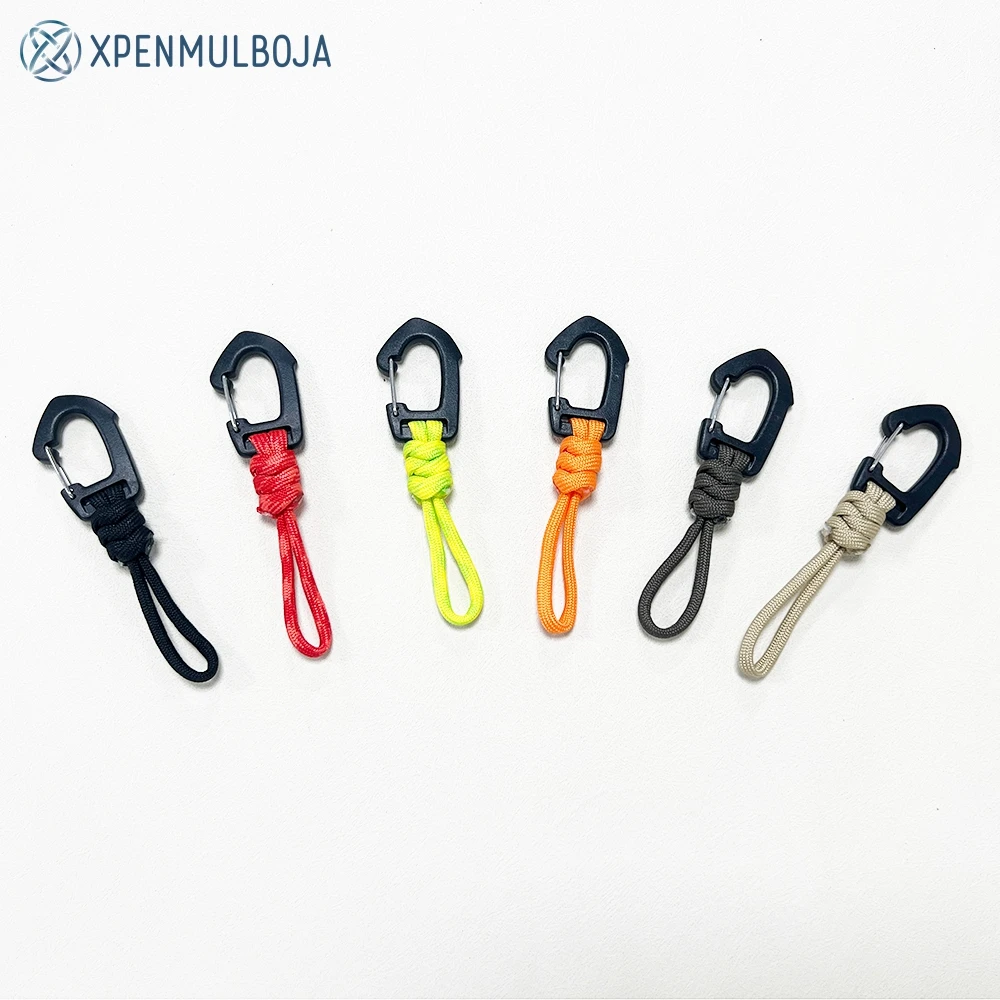 

1pcs Outdoor Keychain Buckle Camping Carabiner Military Paracord Cord Rope Camping Survival Emergency Knot Bottle Opener Buckles