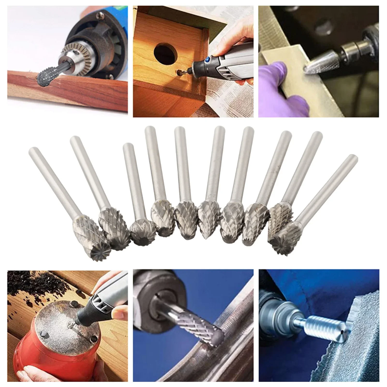 

Color As Shown In The Picture Carbide Steel Grinding Heads Polishing And Shaping Precision And Efficient Grinding