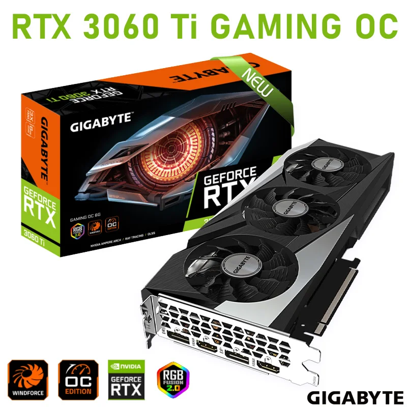 

Wholesale NVIDIA RTX 3060Ti GPU GDDR6 14000MHz 256bit HDCP 8Pin 6+8Pin RTX 3060Ti Graphics GDDR6 RTX 3060Ti video card GDDR6 New