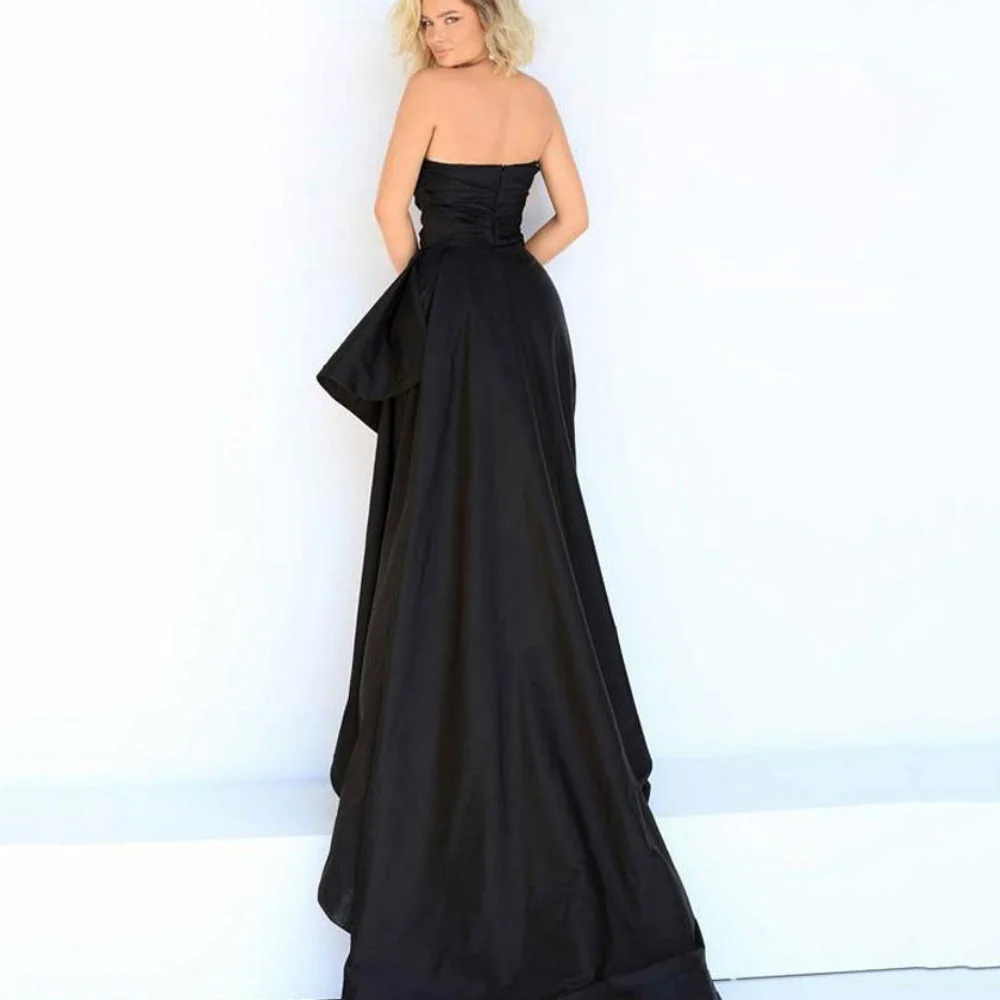 Camellia Sexy Mermaid Party Dresses Strapless Evening Gowns With High Split Floor Length New Arrival Prom Dress