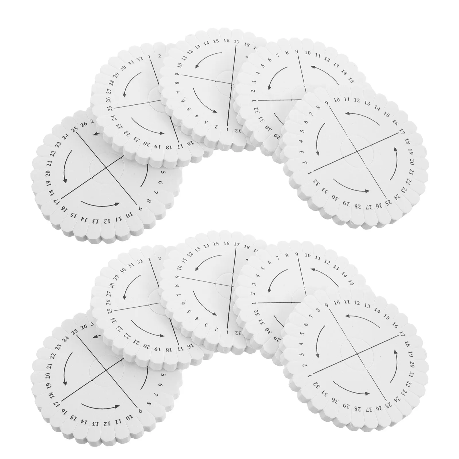 

10 Pcs Bead Working Disc Beading Board Tools Beads for Making Woven Bracelets Helper Adult