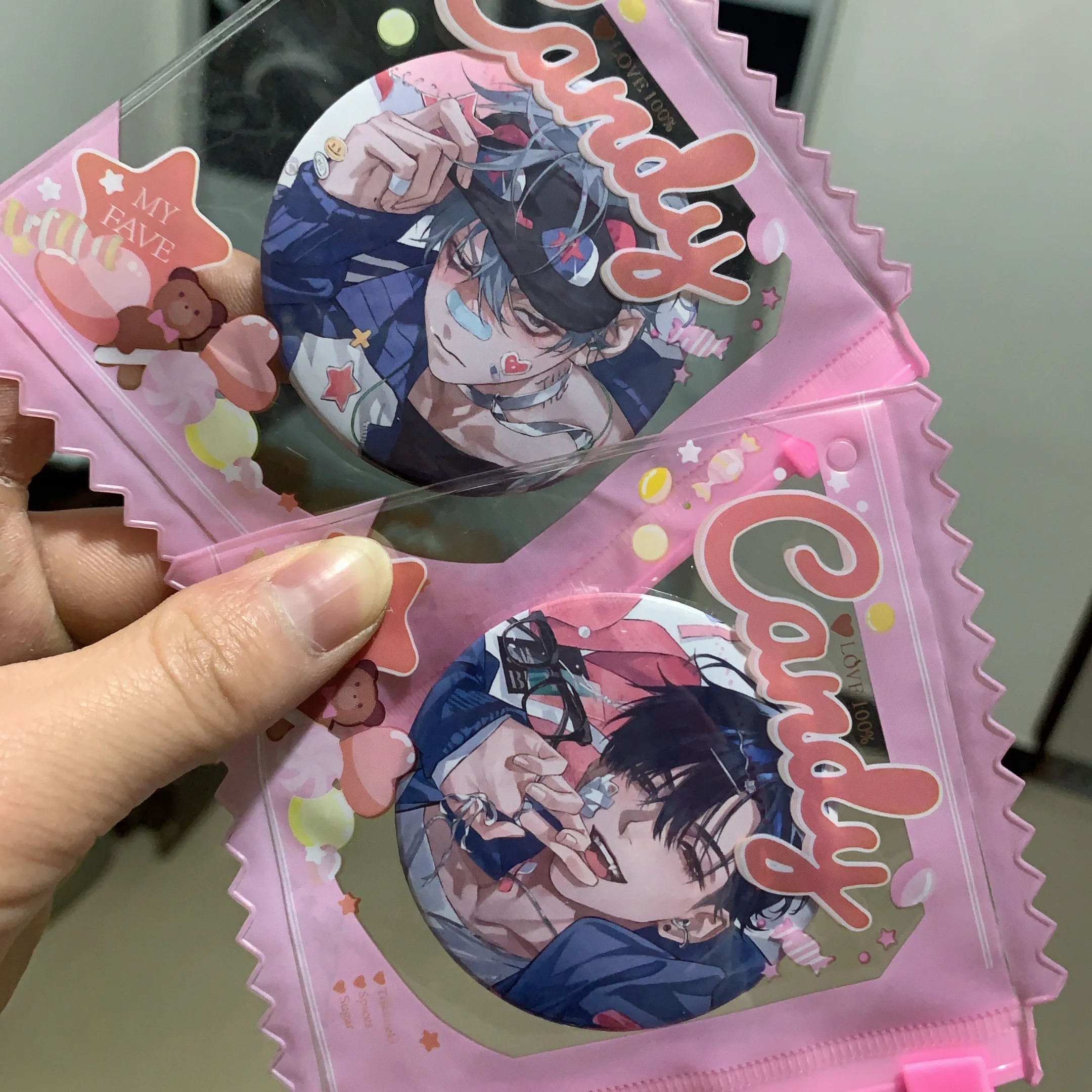 2 قطعة/المجموعة أنيمي الغريبة المرحلة دبابيس صفيح تيل ايفان شارات الكرتون الشكل دبابيس ظهره اكسسوارات الدعائم لصديق هدية #6