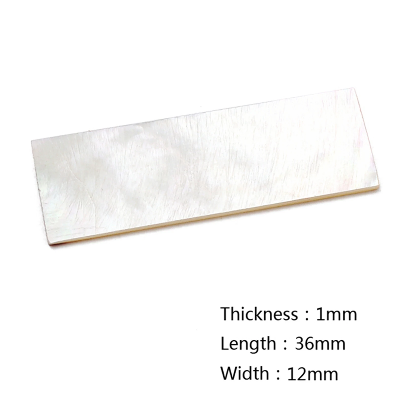 ABKV-20Pcs Inlay Material White Mother Of Pearl Shell Blanks Sheet Rectangle Inlay Material For Guitar