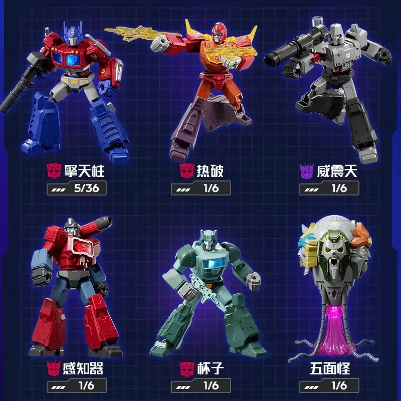 Blokees Transformers Shining Version 5 Blind Box Optimus Prime Megatron Action Figure Collectible Model Toy Decor Birthday Gift view 6