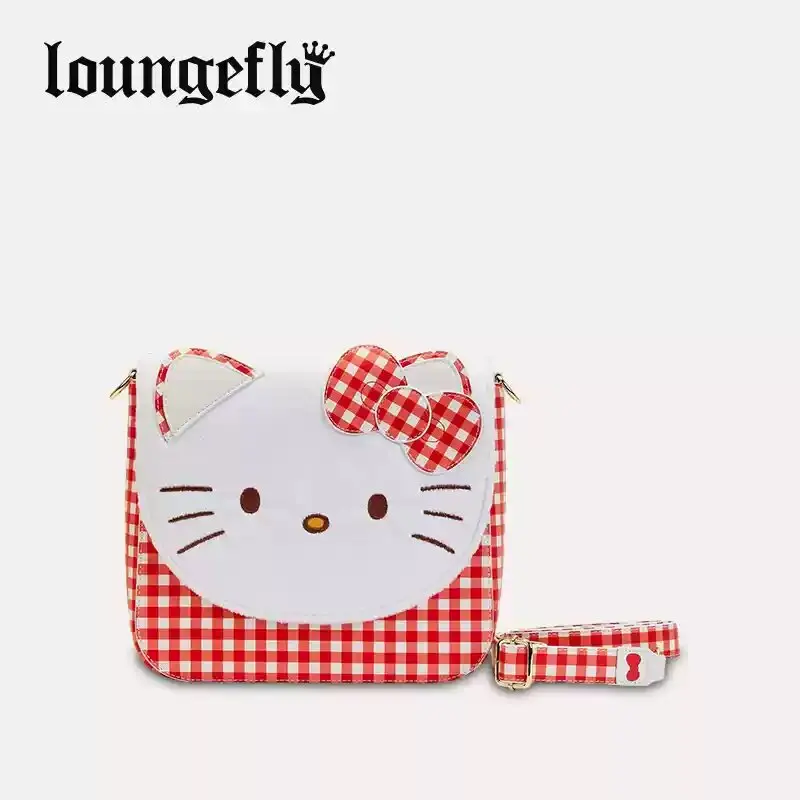 Loungefly Sanrio Hellokitty Cinnamoroll Pompom Purin Backpack Women'S Casual Fashion Backpack Surprise Birthday Gift