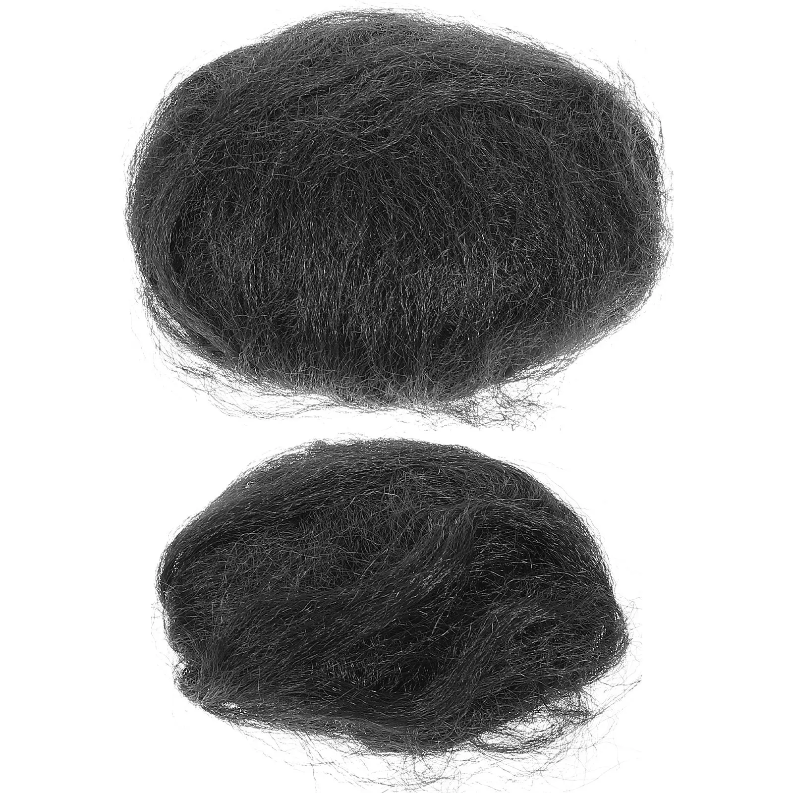 

2 шт. накладки для пучка волос, для создания гладких причесок, имитация пучка, большой и маленький размеры, из термостойкого волокна, для свадьбы и вечеринок