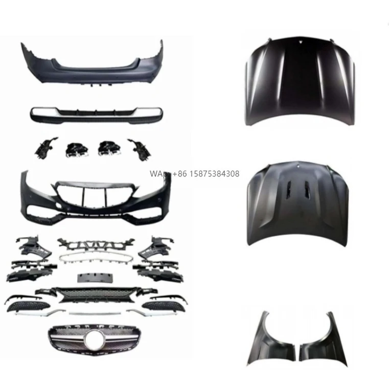

For E Class W212 Upgrade E63 for AMG Dry Carbon Fiber BodyKit Hood PP Material 1:1 2014-2016 Year