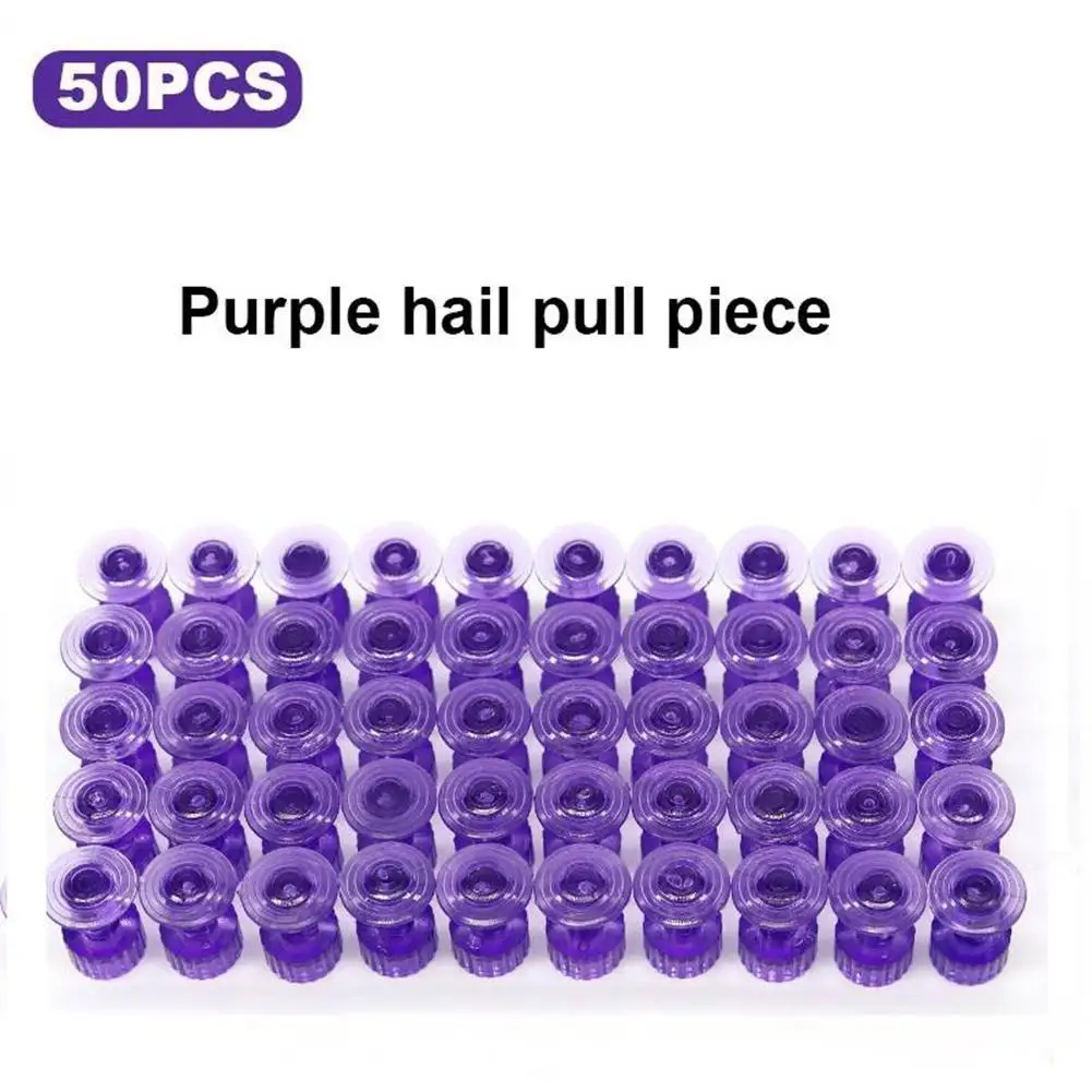 50Pcs Car Paintless Dent Hail Repair Suction Cup Pit Bump Puller Pulling Tabs Gasket Paintless Automobile Body Dent Removal Tool