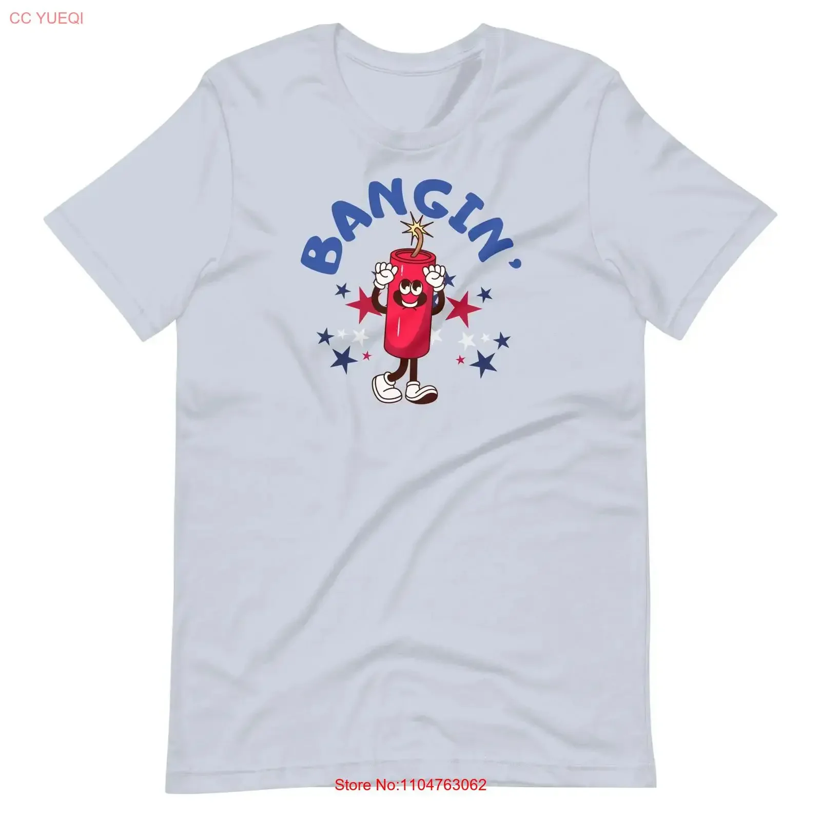 Banging Firework 4th of July USA Funny t shirt S 5X vintage Washed Top For Everyday Wear designer clothes Stretched Comfortable