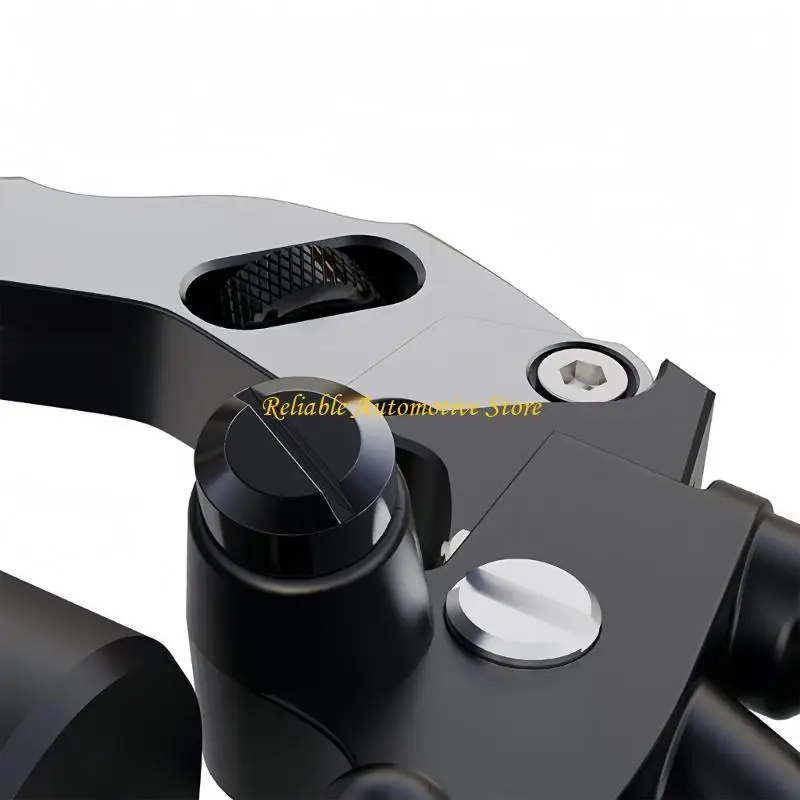 M68B Motorcycle Mirror Opening Cover 10 mm Black Threaded Mount Cap
