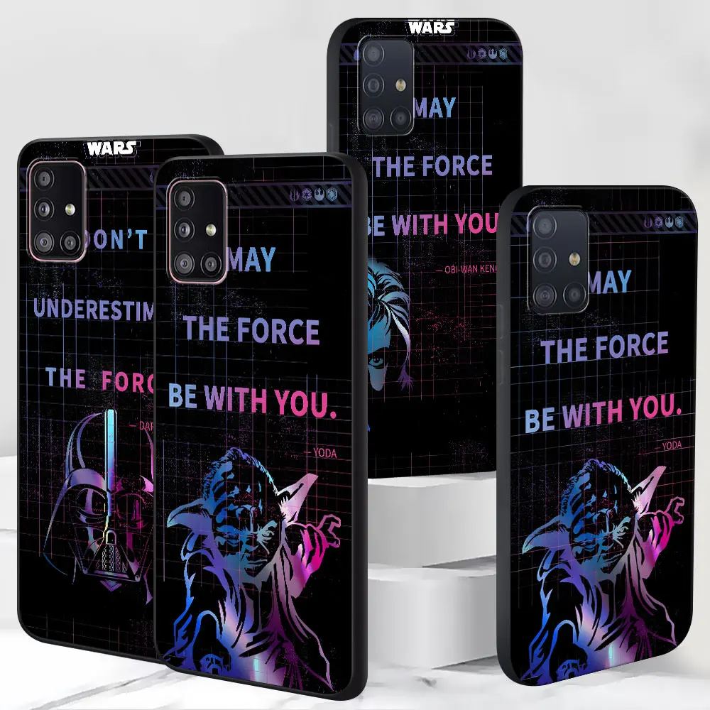 oda Darth Vader Obi-Wan Kenobi Case for Samsung Galaxy S23 S10e S10 S21 FE S22 S9 S24 Ultra S20 Plus Soft Black TPU Phone Cover