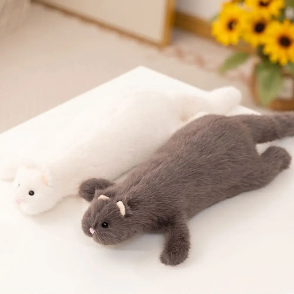 New Soft Ferret Pillow Fluffy Texture Cute Expression Ferret Dense Stitching Long Ferret Cushion Cuddling Companion