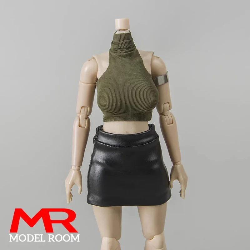 Camiseta sin mangas para mujer, chaleco, ropa, modelo apto para 6 pulgadas, figura loca de Romankey, soldado, cuerpo de figura de acción, muñecas, escala 1/12