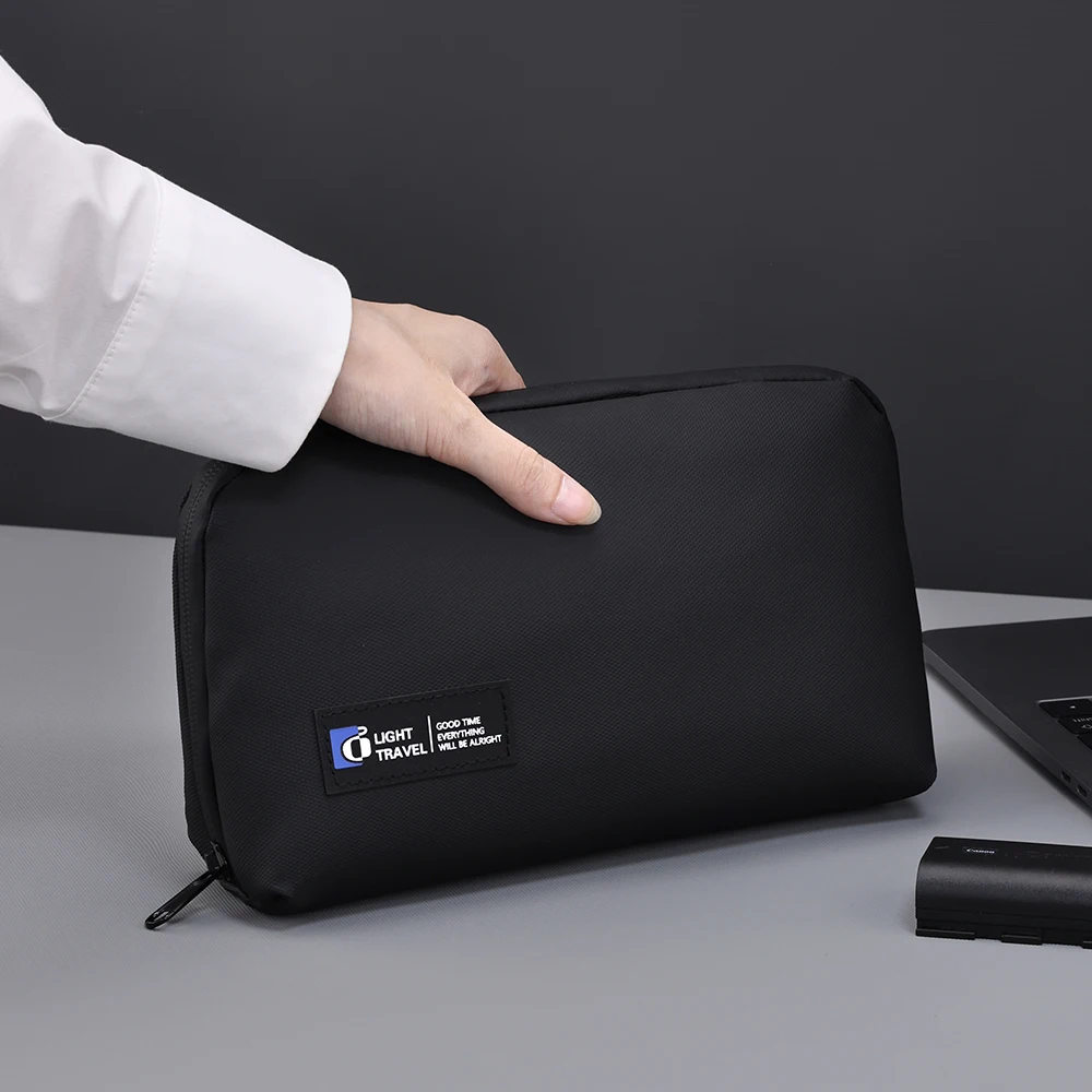 ワイヤー USB ケーブル オーガナイザー バッグ トラベル イヤホン パワーバンク データ ライン ストレージ ポーチ 大容量マウス ケーブル バッグ