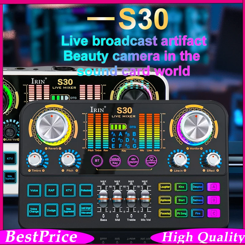 Audio Music Dj - IRIN S30 Live Sound Card Audio