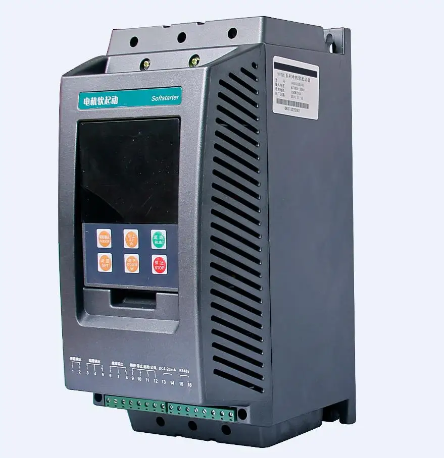 

STR30 Cheapest 3 phase soft-starter built-in bypass 5.5kw 7.5kw 11kw 15kw 22kw 30kw Motor intelligent soft starter 380V