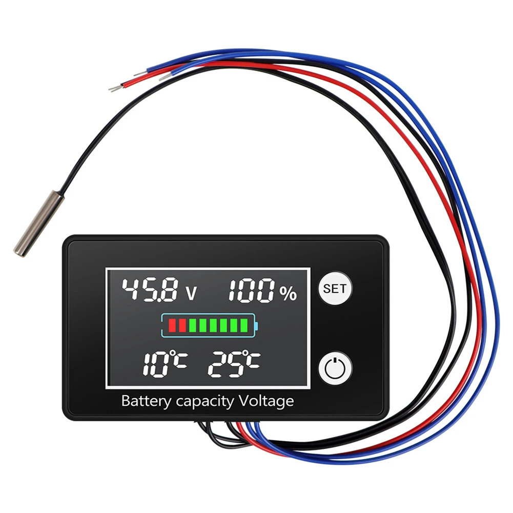 

LCD Display Voltage Meter Designed Specifically for Reliable Use Across Different Battery Types in the Range of 10 100 VDC