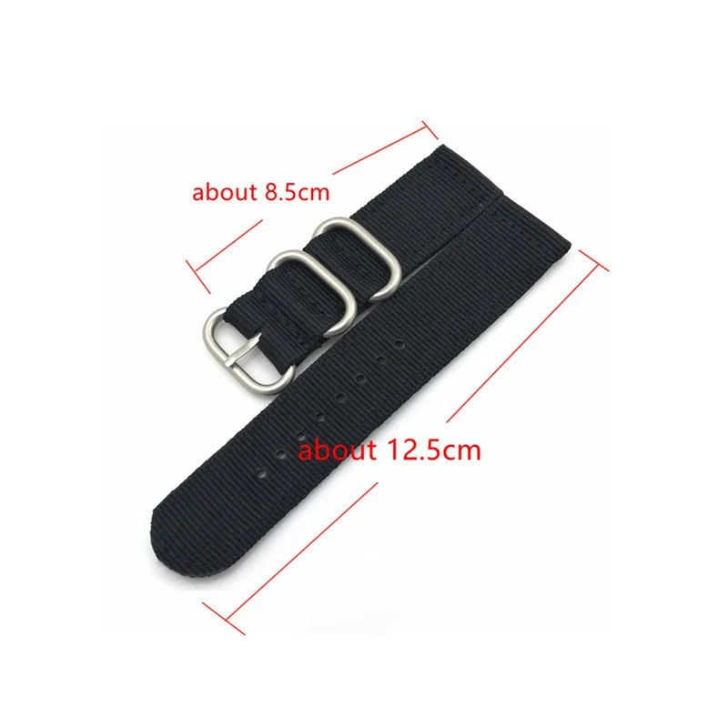 18mm 20mm 22mm 24mm Universal Nylon canvas watchband for SEIKO OMEGA  Huawei GARMIN Samsung Galaxy XiaoMi  AMAZFIT Watch Strap