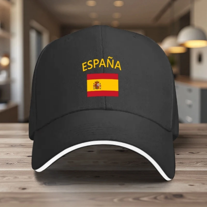 Spain Baseball Cap with Spanish Flag Print – Lightweight Unisex Sun Hat for Women & Men