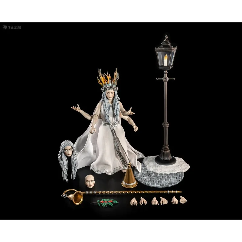 Quatro cavaleiros estúdios genuíno figura obscura série frankenstein e o espírito de natal do passado: um brinquedo modelo móvel