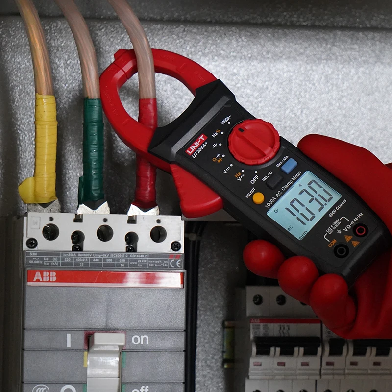 Imagem -03 - Uni-t-digital Clamp Meter Alicate Atual Tester Tensão Amperímetro Resistência Temperatura Teste Ut205a Mais Ut206a Mais ac dc
