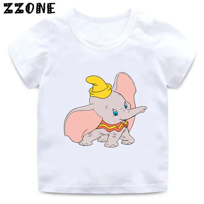 

Hot Sale Dumbo Cute Elephant Print Cartoon Kids T-Shirts Funny Cute Girls Clothes Baby Boys T shirt Summer Children Tops,ooo5817