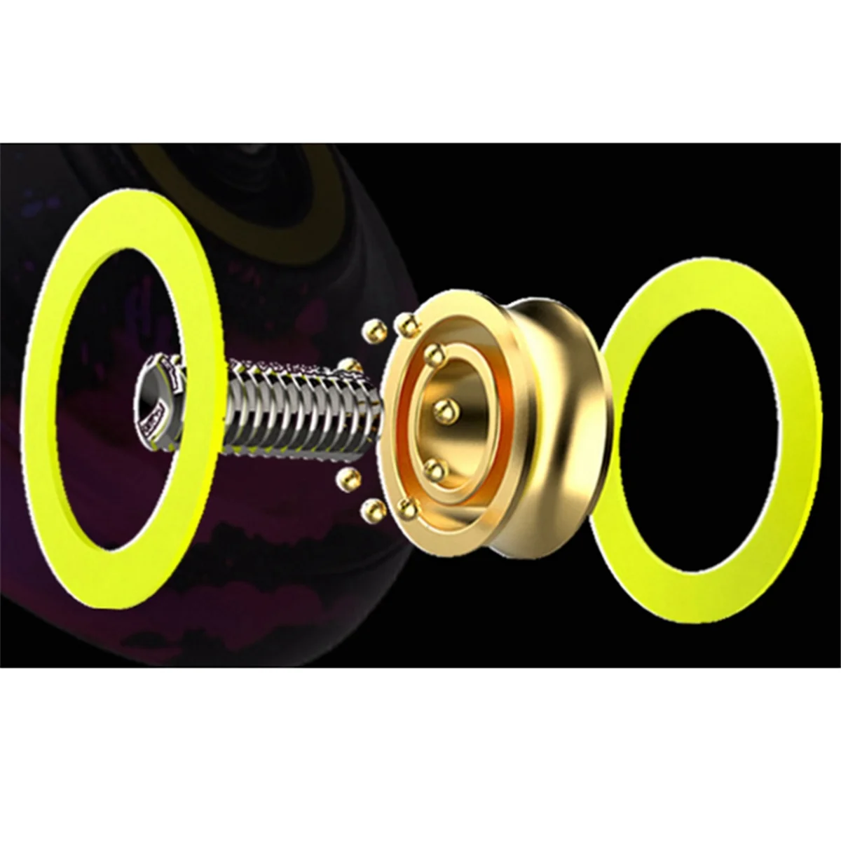 AC22 يويو مستوى المنافسة المهنية كرة يويو سبيكة معدنية واحدة كرة يويو #3