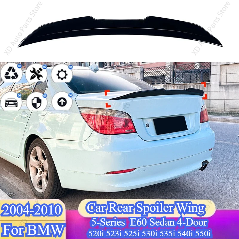 Car Rear Spoiler Wing For BMW 5-Series E60 4-Door Sedan 2004-2010 520i 523i 525i 530i 535i 540i 550i Tail Spoiler Accessories