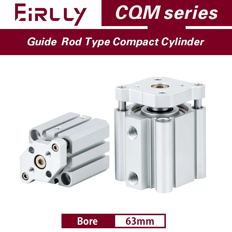 

SMC type air cylinder CQMB CDQMB bore 63mm guide rod type compact cylinder stroke 5 10 15 20 25 30 35 40 45 50 75 100mm